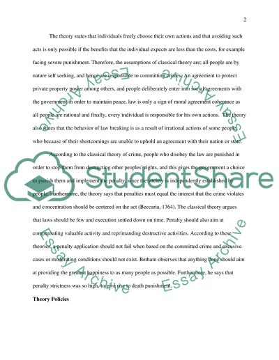 Cesare Beccaria & Classical Theories of Crime and Punishment