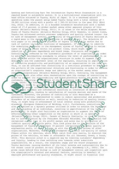 Leading and Controlling Part Two