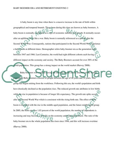 Baby Boomer Era/Retirement Enjoying