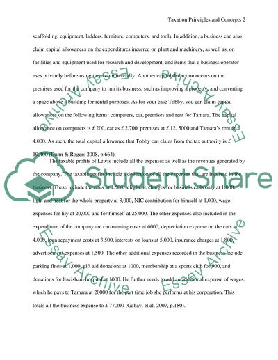 Taxation Principles and Concepts