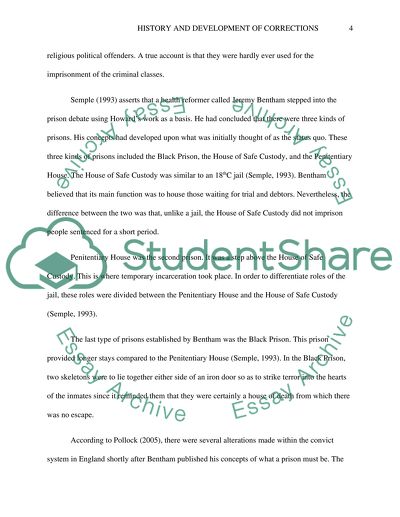 History and Development of Corrections