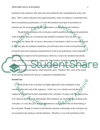 NewCorp Scenarios Legal Brief
