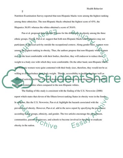 Obesity Level Of People In The USA