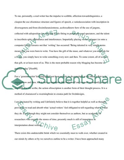 The Difference between Writers or Readers Role