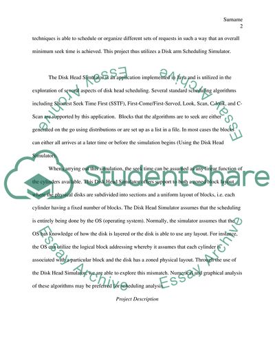 Using the Disk Head Simulator