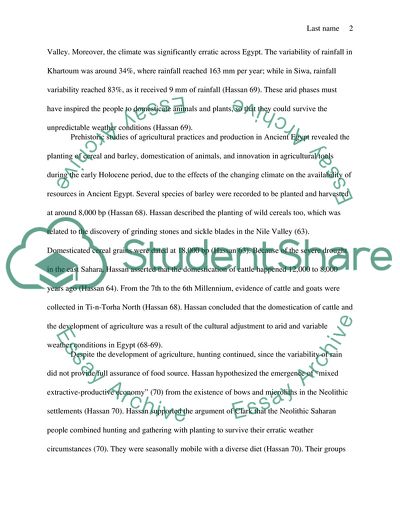 From a Small Village to the Great Land of Egypt