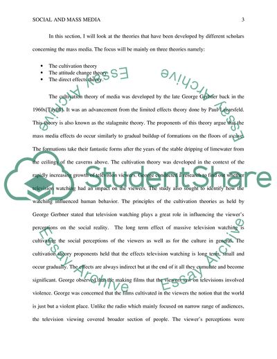 Social and Mass Media