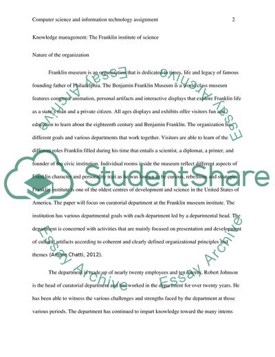 Technology and Knowledge Management