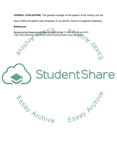 Remarks by the President to the Nation on the BP Oil Spill