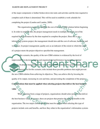 Hardware Replacement Project