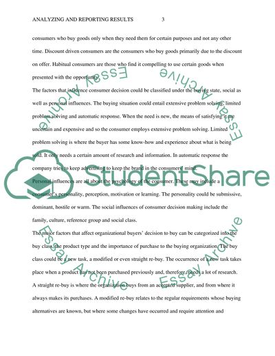 Analyzing and Reporting Results