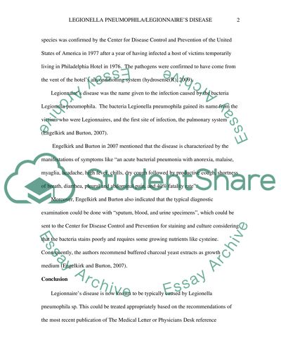 Legionella Pneumophila