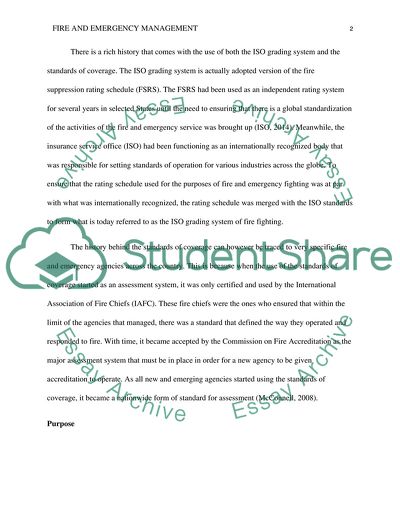 Fire and Emergency Management