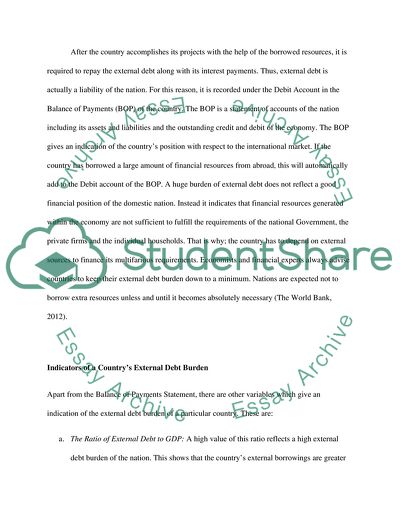 Problems and Prospects of External Debt Management