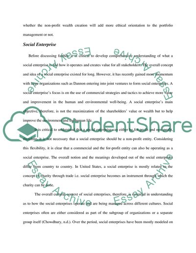 Management Challenges for Social Enterprises