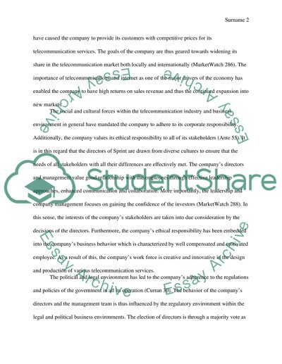 Target Company - Sprint