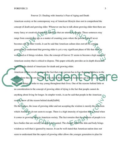 Dealing with Americas Fear of Aging and Death