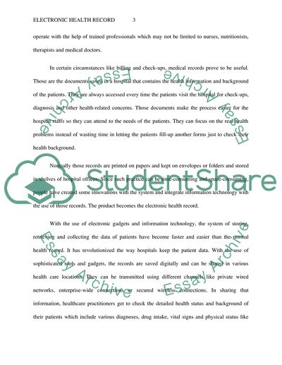 Electronic Medical Records