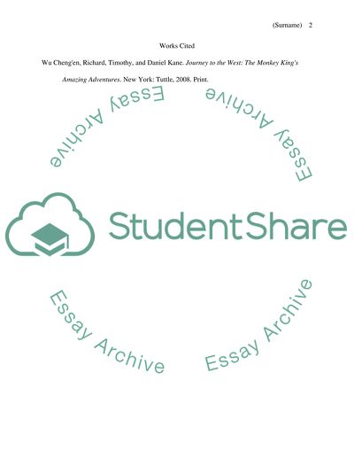 Summary of Journey to the West: The Monkey Kings Amazing Adventures