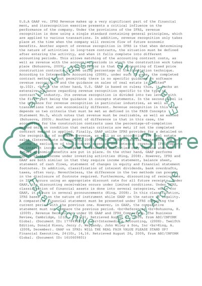 U.S. GAAP vs. IFRS