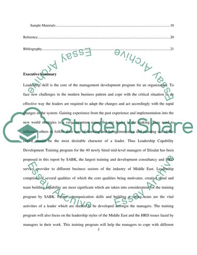 Leadership Capacity Development Training