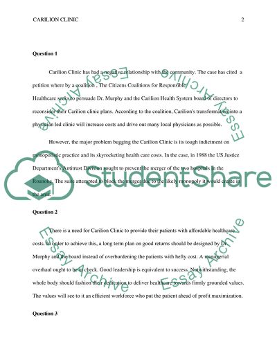 Carilion Clinic Situation