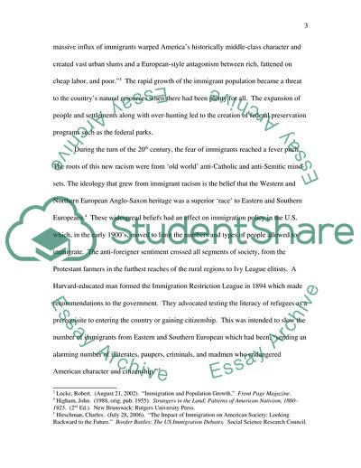 Immigration from 1890 to 1920