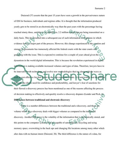 Electronic Discovery Issues