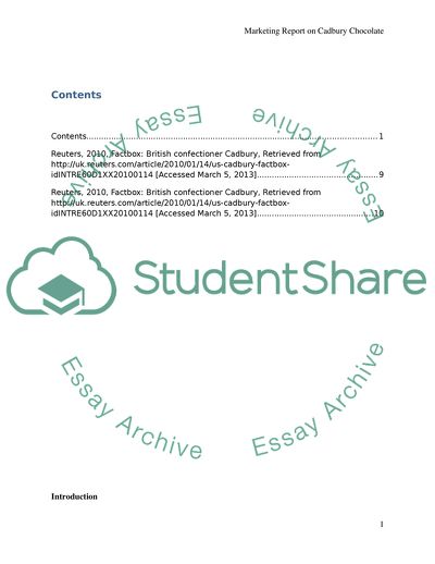 The Marketing Strategy of Cadbury through the 4Ps of Marketing
