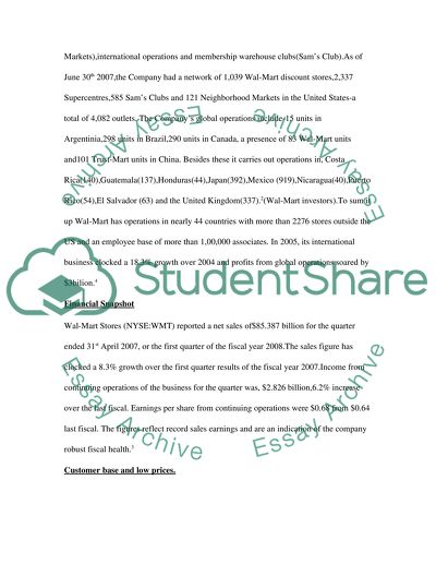 Wal Mart Corporation