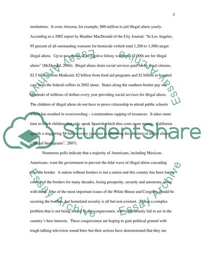 Illegal Immigration. Sepcifically Spanish or Asian Illigell Immigrants