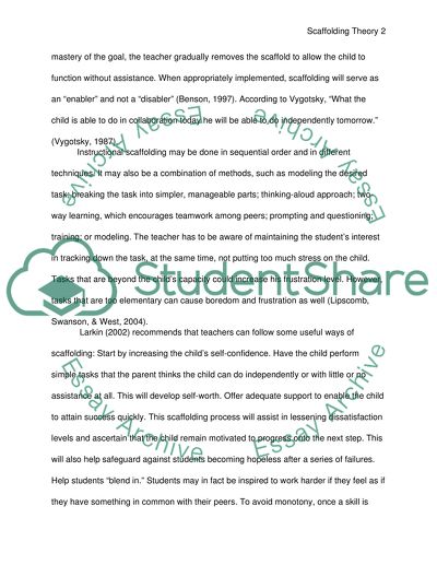 Teaching a child how to tie their shoes using the scaffolding theory