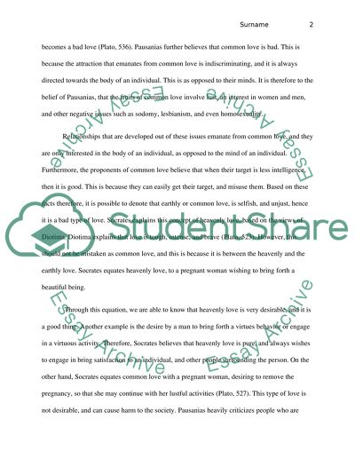 Relationship between heavenly love and earthly love