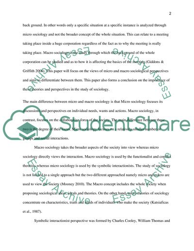 The Differences between Macro and Micro Sociology