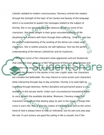 a review of flannery oconnors a good man is hard to find Flannery o'connor reads “a good man is hard to find” novelist and short- story writer flannery o'connor visited vanderbilt university for an analysis of her literature and thought in relation to the culture of south, see. a review of flannery oconnors a good man is hard to find Flannery o'connor reads “a good man is hard to find” novelist and short- story writer flannery o'connor visited vanderbilt university for an analysis of her literature and thought in relation to the culture of south, see.