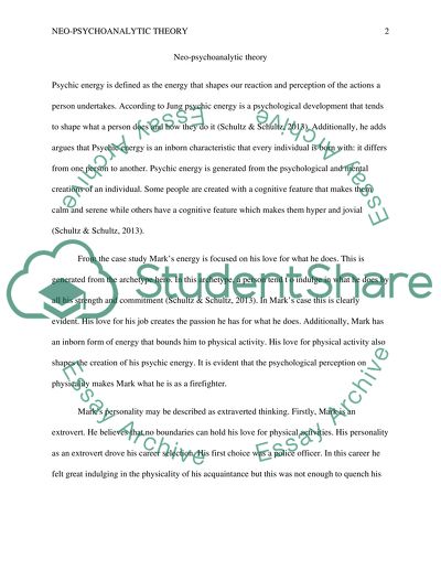 Neopsychoanalytic Theory