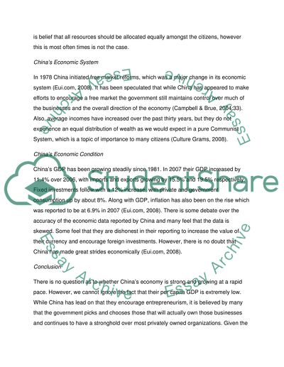 Chinas Economic Condition