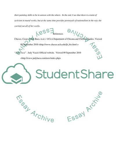 A Probe in the Mastery of Arts of Judy Baca