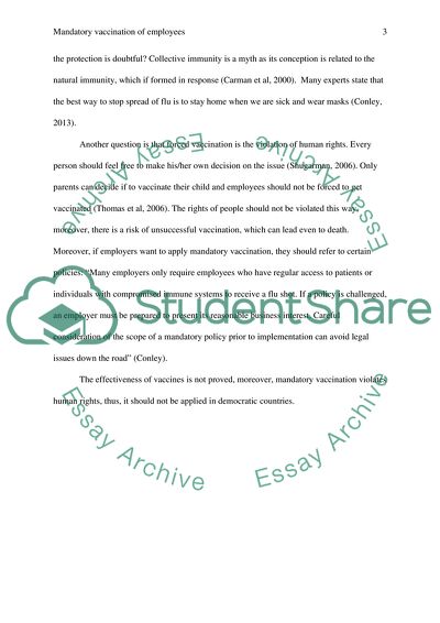 Ethics paper on the goverment mandated vaccinations