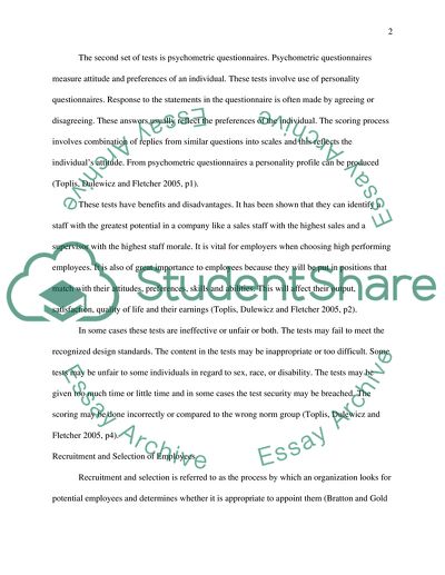 Ethical Issues in the Use of Psychometric Tests