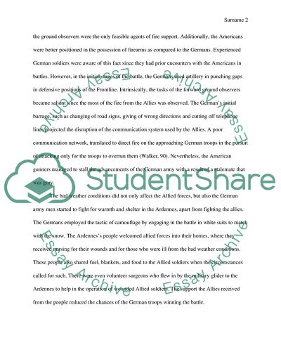 The Battle of the Bulge