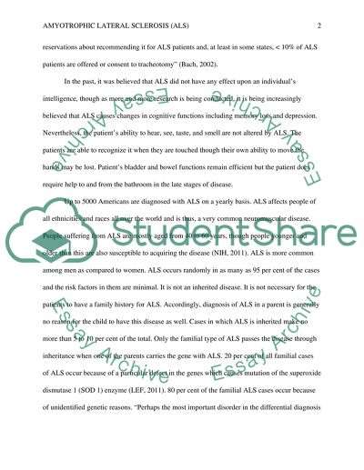 Amyotrophic Lateral Sclerosis: Lou Gehrig - Term Paper amyotrophic lateral sclerosis and term papers