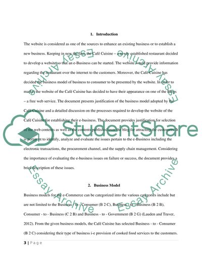 Developing Website and Blog for Caf Cuisine