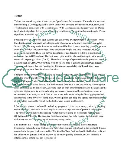 Twitter & GPS System