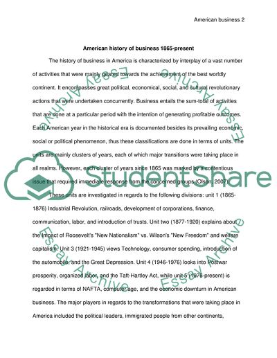 American History of Business