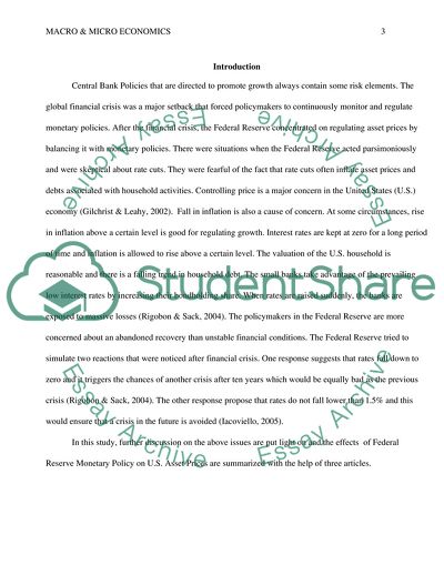 Federal Reserve Monetary Policy on the US