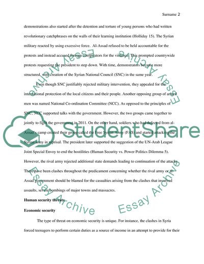 UN Humanitarian Intervention in Syria