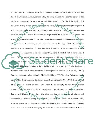 The Betrayal of Srebrenica by Bianca Jagger