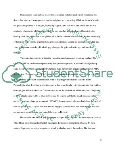 Homosexual Acts in the Movie Philadelphia