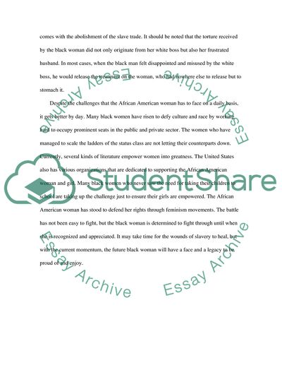 The African American woman